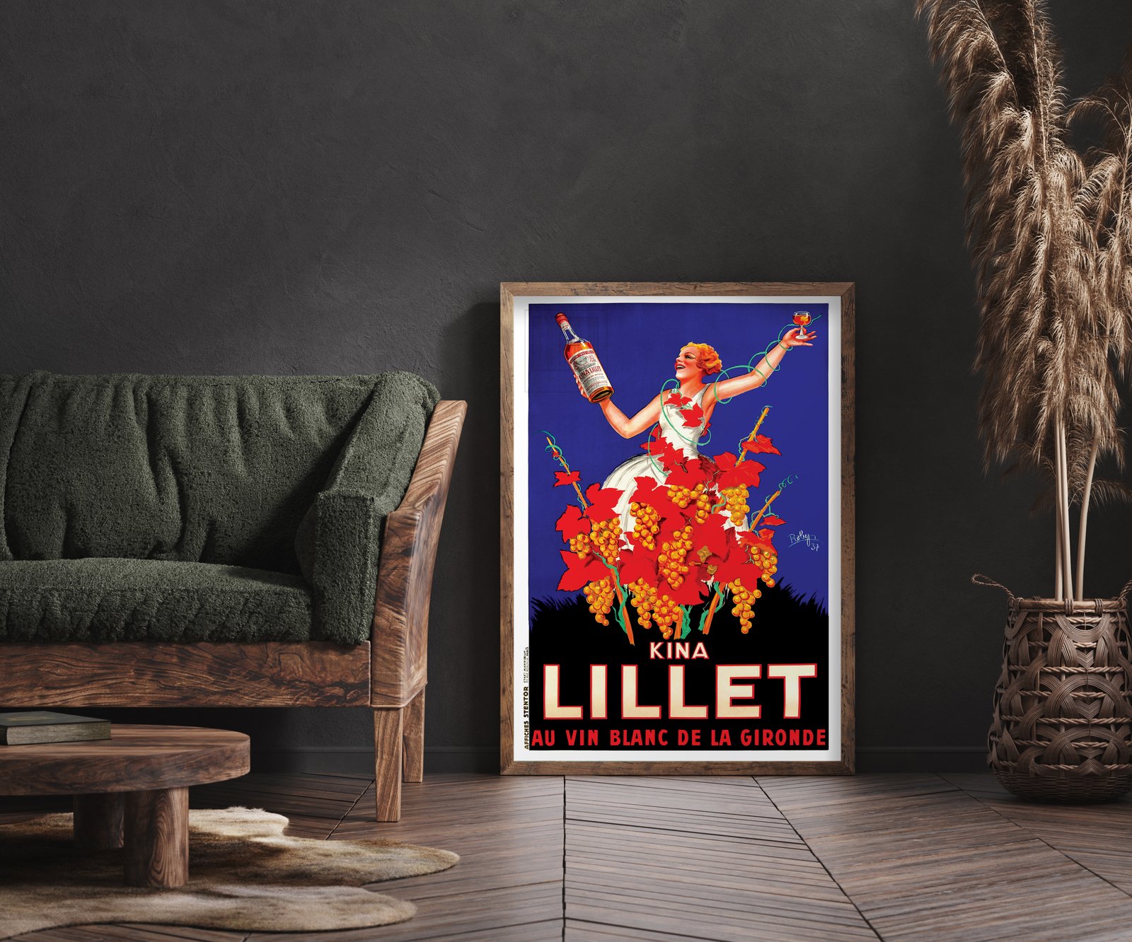 Kina Lillet | Roby | 1937 | Vintage Poster | Wall Art Print | Home